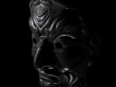 Jikokuten Samurai Mask 3D model