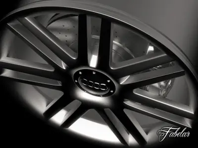Audi A3 rim 3D model