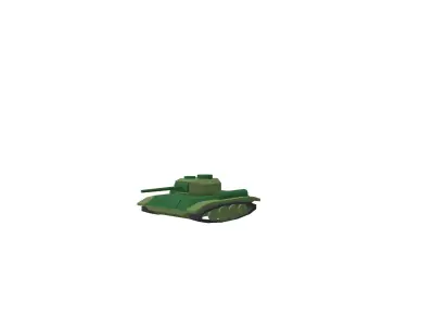 Low Poly Tank Free low-poly 3D model