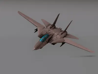 Saphire F15 - Fighter JET Low-poly 3D model