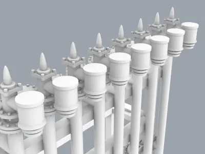 Pipeline Transport Part 1 Low-poly 3D model