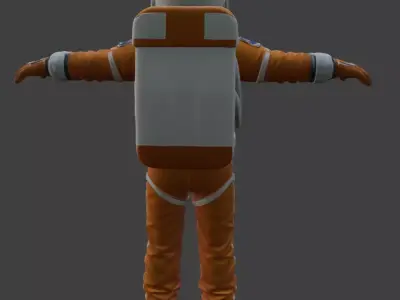 Realistic Astronaut Space Suit 3D model 13