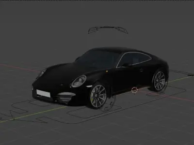 Porsche 911 Rigged Free 3D model