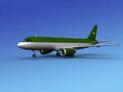 Airbus A320 Corporate 6 3D model