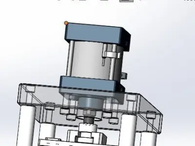 Pressing laminate mechanism 3D model