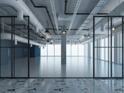 Loft Office interior 5 3D model