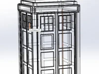 TARDIS - 2005 Model A-B Low-poly 3D model