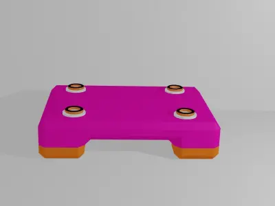 Donuts Table Free low-poly 3D model