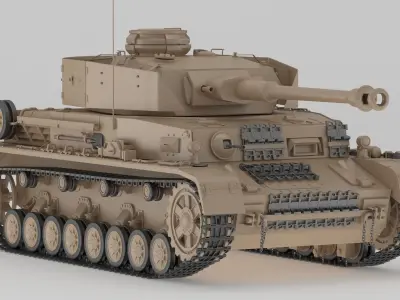 Panzer IV Tank 3D model