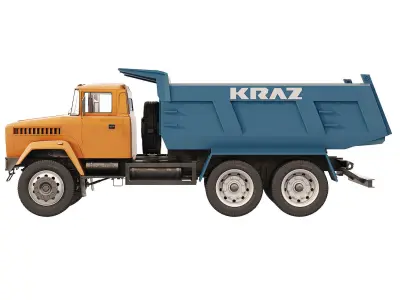 KrAZ 65055 dump truck 2004 3D model
