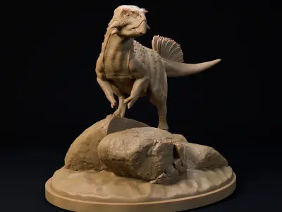  1-20 scale pre-supported dinosaur FREE model Free 3D print model