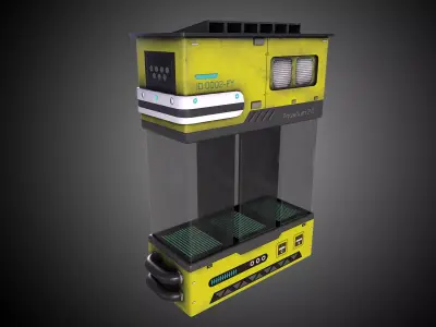 Sci-Fi Aquarium V1- 007 Low-poly 3D model