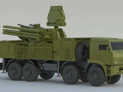 SAM Pantsir S1 SA-22 3D model
