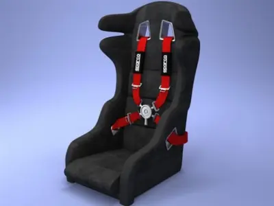 Car Seat WRC sparco 3D model
