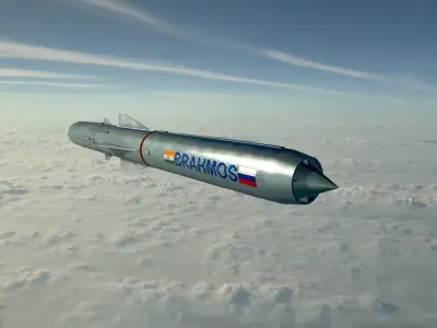 BrahMos Cruise Missile Low-poly 3D model