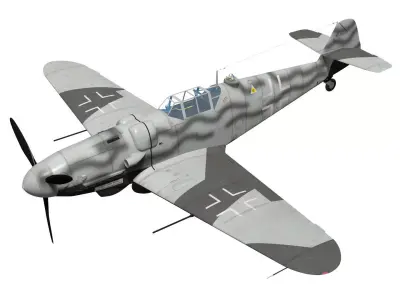 Messerschmitt Bf 109 G6R6N 3D model