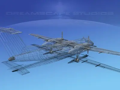 DeHavilland DHC-8-Q300 West Coast 3D model