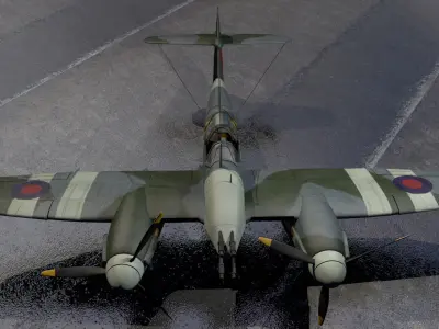 Westland Whirlwind Mk-1 3D model