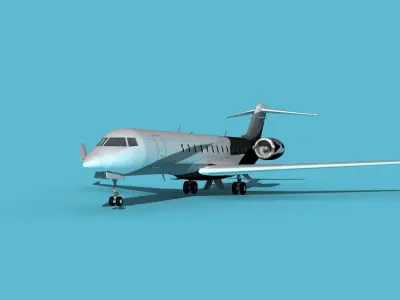 Bombardier Global 7000 V08 3D model