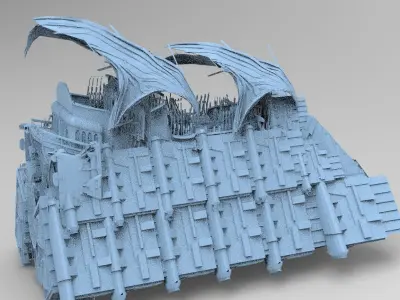 Desert Sail Barge 2 3D model