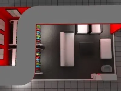 Advertisement Stall 1 3D model