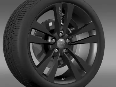 Chrysler 300 SRT8 Satin Vapor wheel 3D model