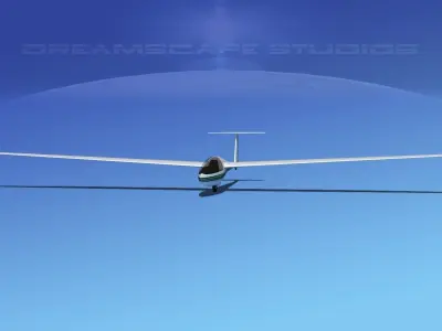 DG-400 15-Metre Motorglider V09 3D model