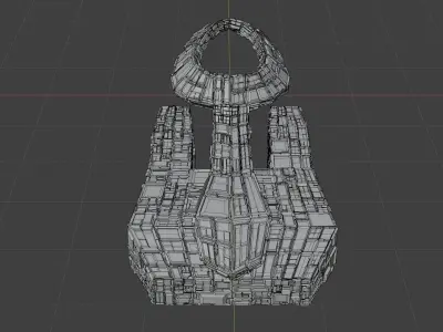 A Battle Spaceplane or Spaceship Spoon 3D model
