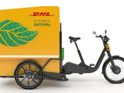 DHL delivery bike 3D model