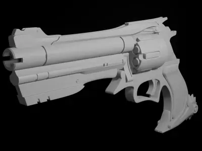Overwatch McCree Peacekeeper gun 3D Free 3D model