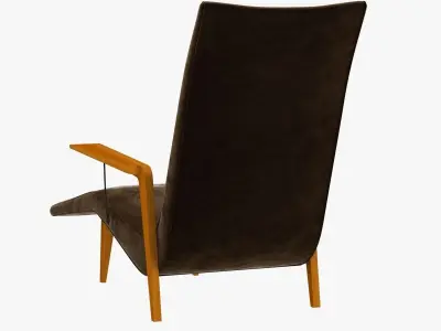 Chaise lounge by joaquin tenreiro 3D model