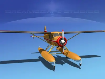 Dehavilland DHC-2 Beaver V14 3D model
