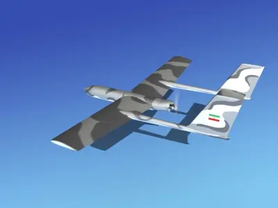 Mohajer 3 Drone V01 3D model