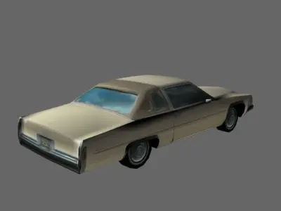 American car 2 Free low-poly 3D model
