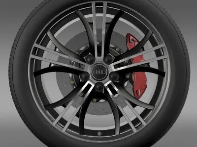 Audi R8 V10 Exclusive wheel 3D model