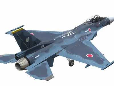 AirCraft 02 - fighter 3D model