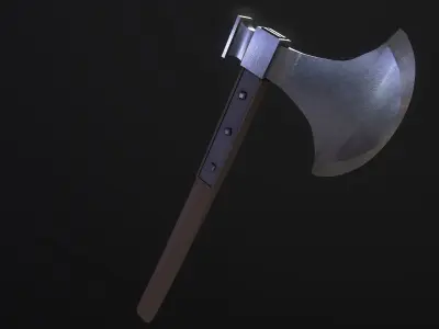 Axe of Giovanni Battista Bugatti - Papal Executioner Low-poly 3D model