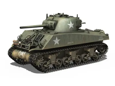 M4A3 75mm - Sherman - Caballero 3D model