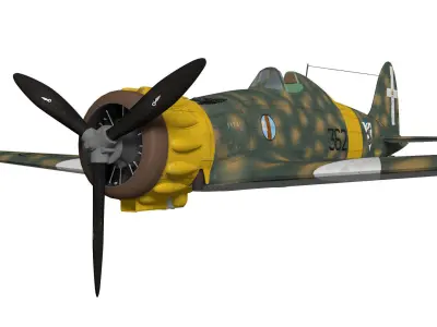 macchi mc200 saetta 3D model
