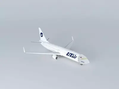 UTair Boeing 737 800 Free 3D model