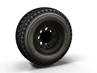 Offroad custom wheel 3D model