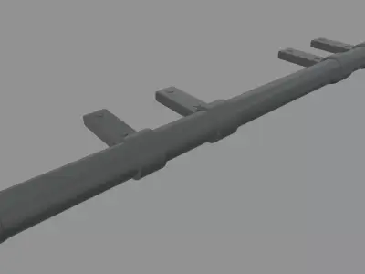 Bull Bar 03 Low-poly 3D model