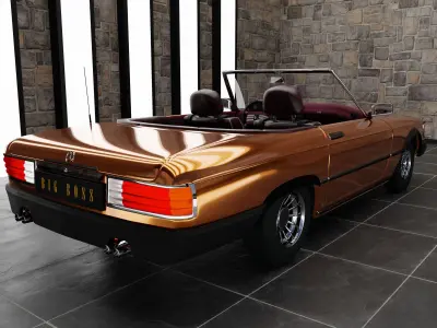 Mercedes-Benz r107 SL 450 Free 3D model