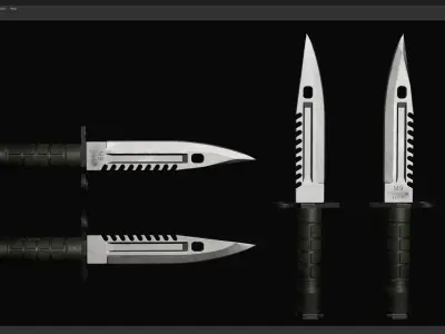 M9 Bayonet Gameready Model Low-poly 3D model