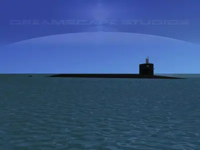 Ohio Class USS Nevada SSBN-733 3D model