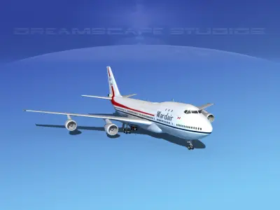  Boeing 747-100 Wardair Canada 3D model