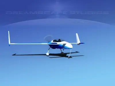 Rutan Long-EZ V01 3D model