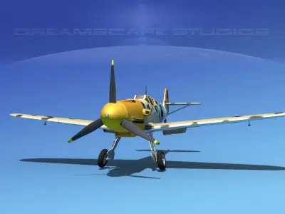 Messerschmitt BF-109 V10 3D model