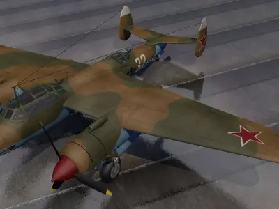 Tupolev TU-2 3D model