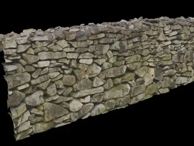 Stone Wall 3D model